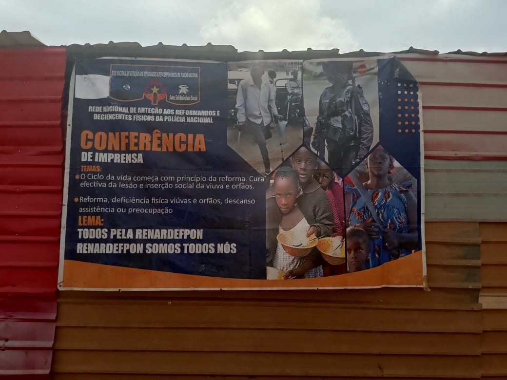 Cartaz da conferência de imprensa da RENARDEFPON