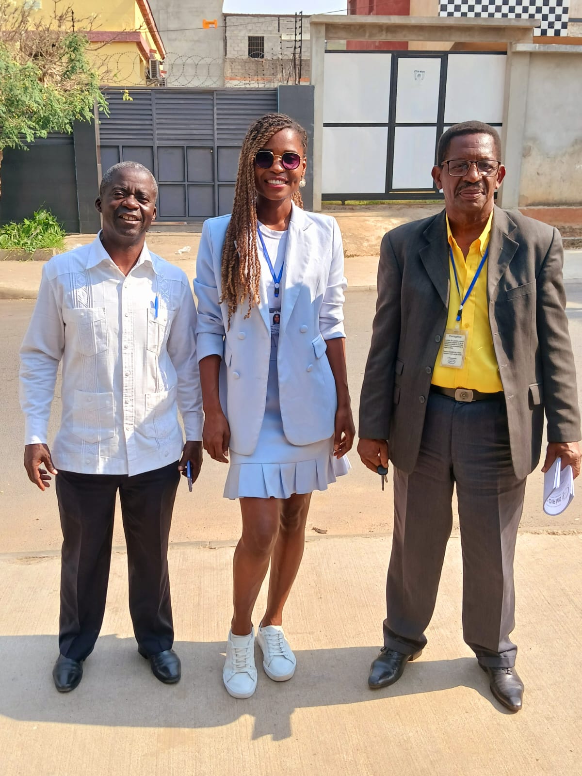 Equipa da RENARDEFPON após encontro institucional em Luanda