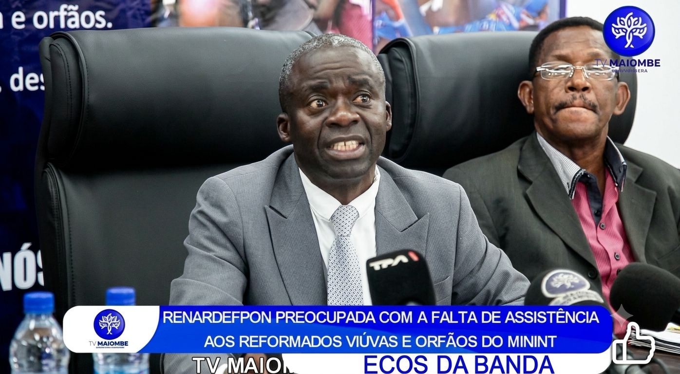 Dr. Eduardo Martins Geraldo, Presidente da RENARDEFPON, aquando da abertura da conferência de imprensa do 5º aniversário efectivo da RENARDEFPON, na Casa da Juventude – Viana -Luanda/2023